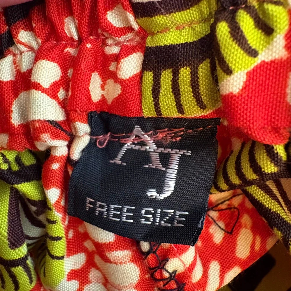 AJ‎ Free Size Vibrant Ankara Print Maxi Skirt Tie Waist Boho Festival Africa - Picture 7 of 7